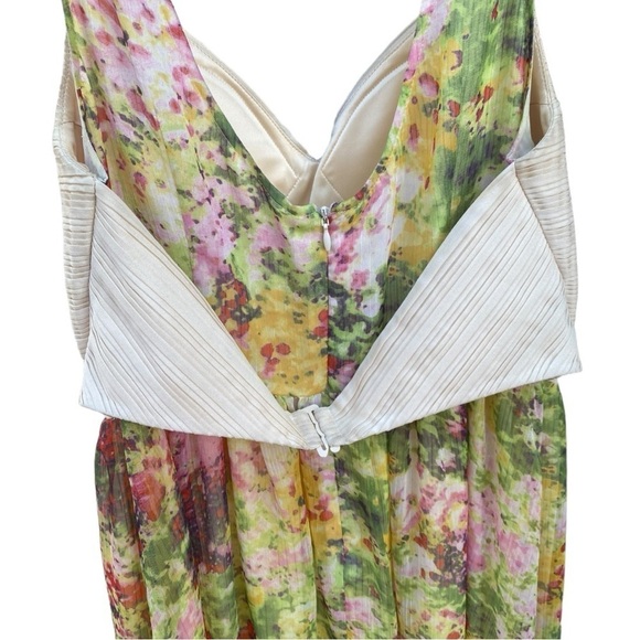 Mcginn Collection Yellow Floral Dress I Size: 4 - Picture 6 of 13